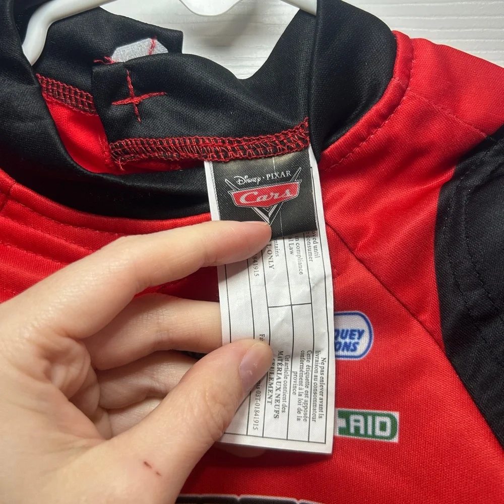 Kids size small (4-6) cars lightning McQueen drivers suit costume - Picture 7 of 13